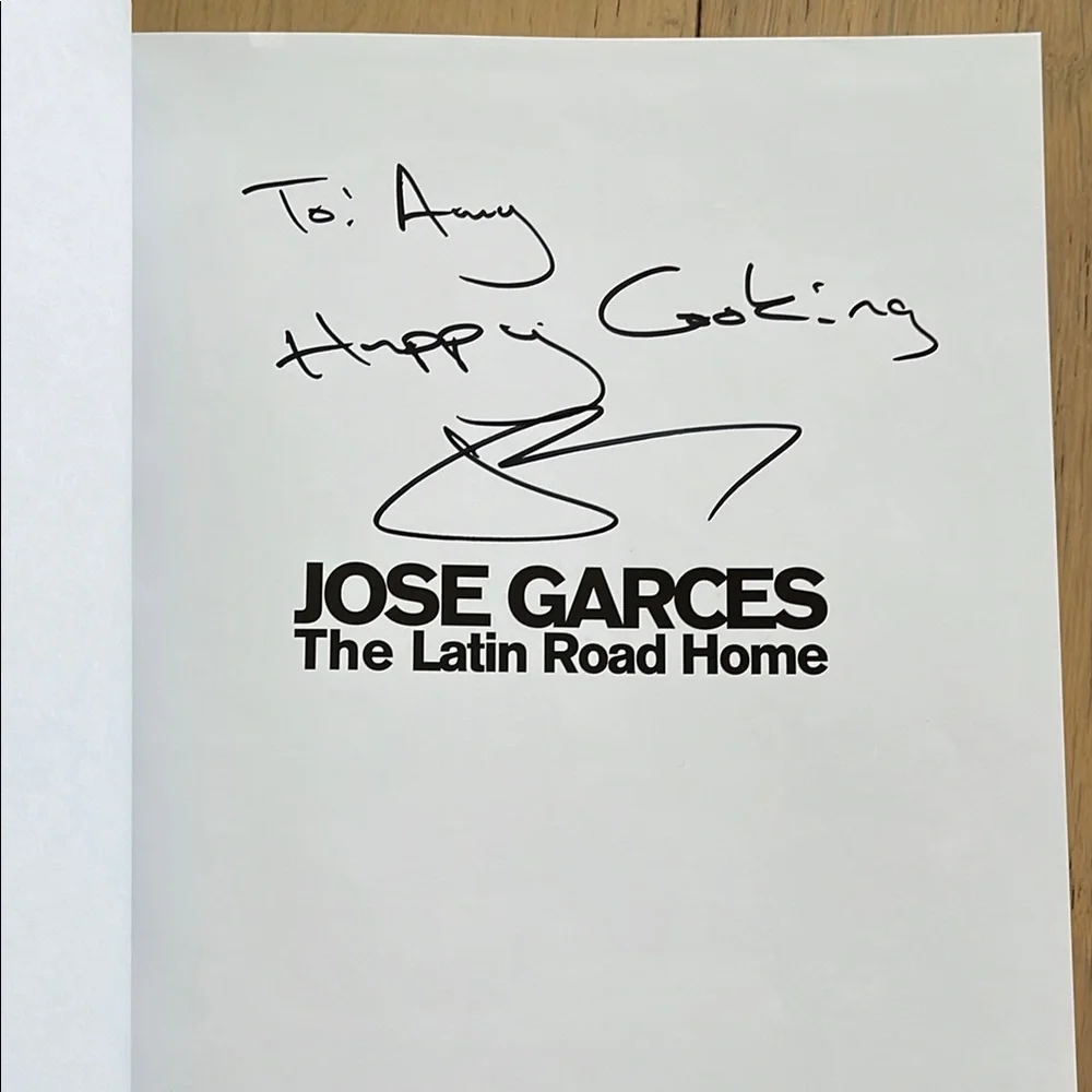 Autographed Cookbook by Jose Garces “The Latin Road Home”